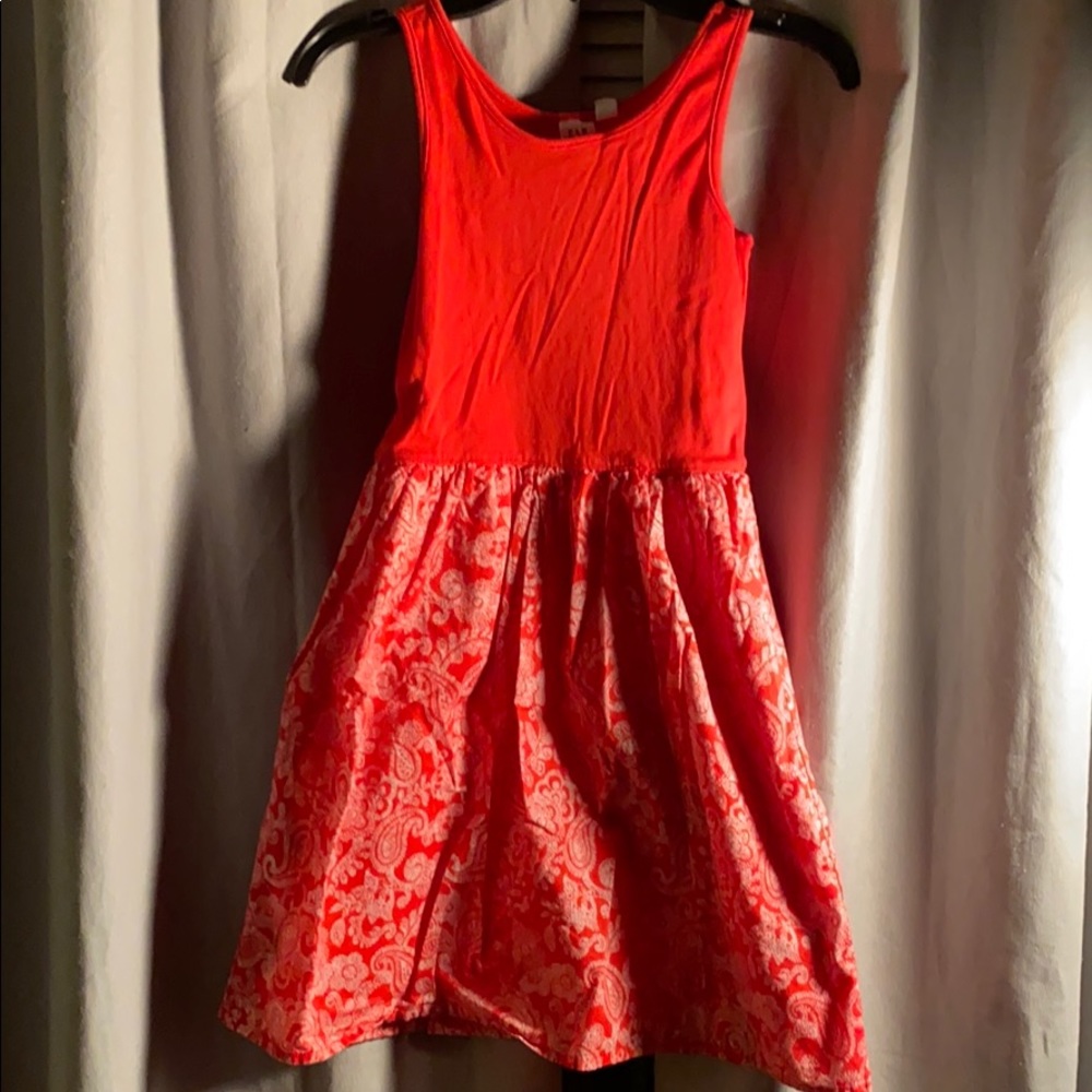 Girls Gap red/orange cotton Sundress Size 10 (L)